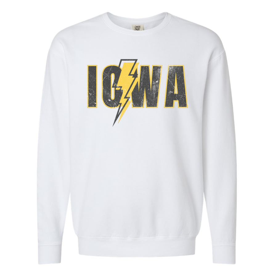 Iowa Lighting Bolt CC Crewneck
