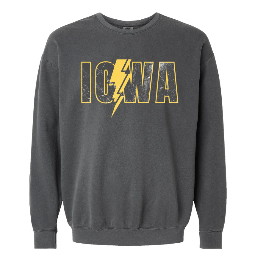 Iowa Lighting Bolt CC Crewneck