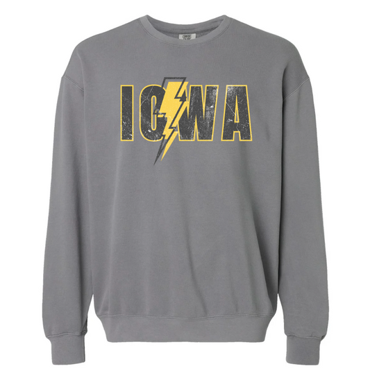 Iowa Lighting Bolt CC Crewneck