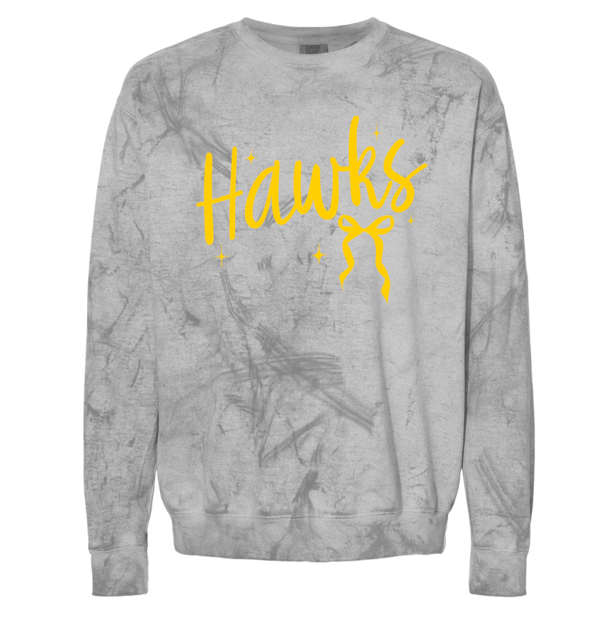 Hawks Bow Color Blast Crewneck